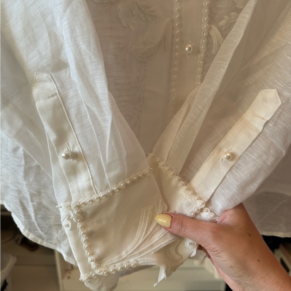 Zimmermann linen and silk shirt - Picture 3 of 7